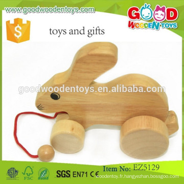 Style nouveau jouets en bois naturel jouets OEM intelligent cadeaux drôles jouets lapin en bois pour enfants EZ5129